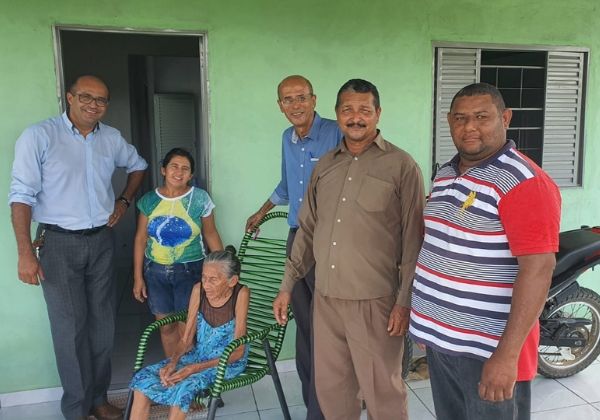 Equipe da Semadecre realiza visitas nas casas dos irmos da Comunidade de Pimenteiras